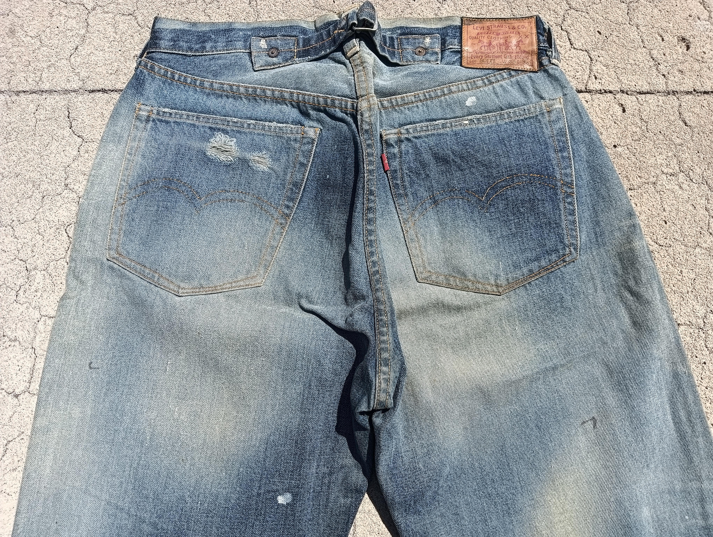 パンツ LVC Levi's 1937 501 Railrider 36x38 西方不敗全新美國製Levi's LVC 501XX 1937年Railrider 直筒牛仔褲37501