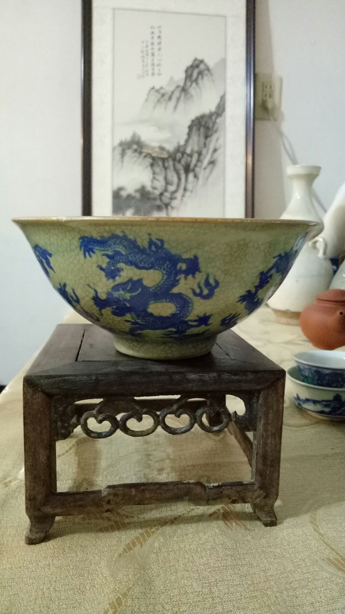 大清咸豊年製 龍紋椀 大清咸豊年製 龍紋椀