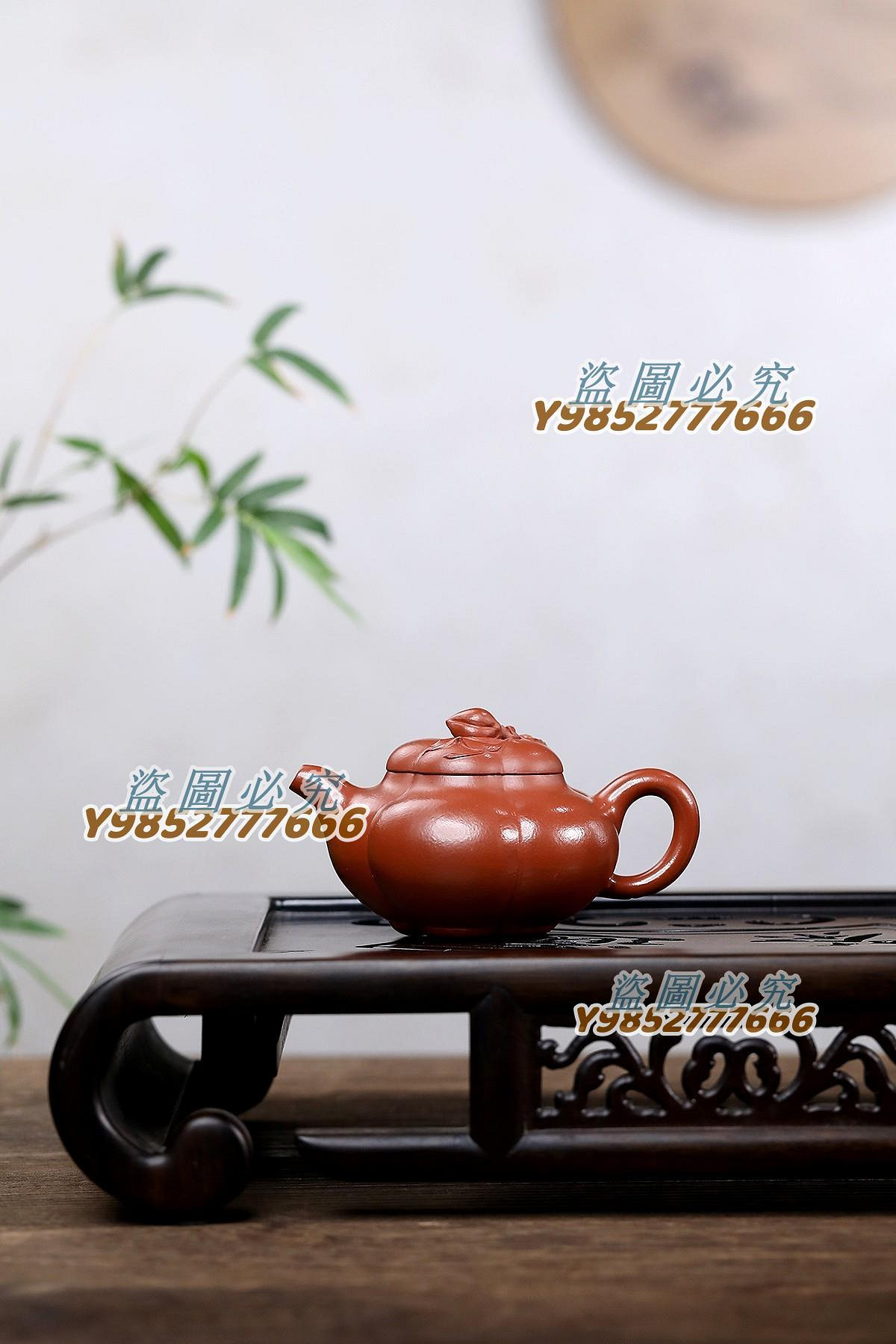 ※中国古美術/朱泥紫砂桃袁紋水滴/ 上合桃】原礦家藏朱泥180cc楊志琴國家級工藝美術師上合桃壺最顯著的