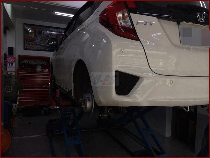 Honda FIT 3 後碟 機構 鼓改碟 卡鉗 碟盤 U-BS後碟專業機構 卡鉗