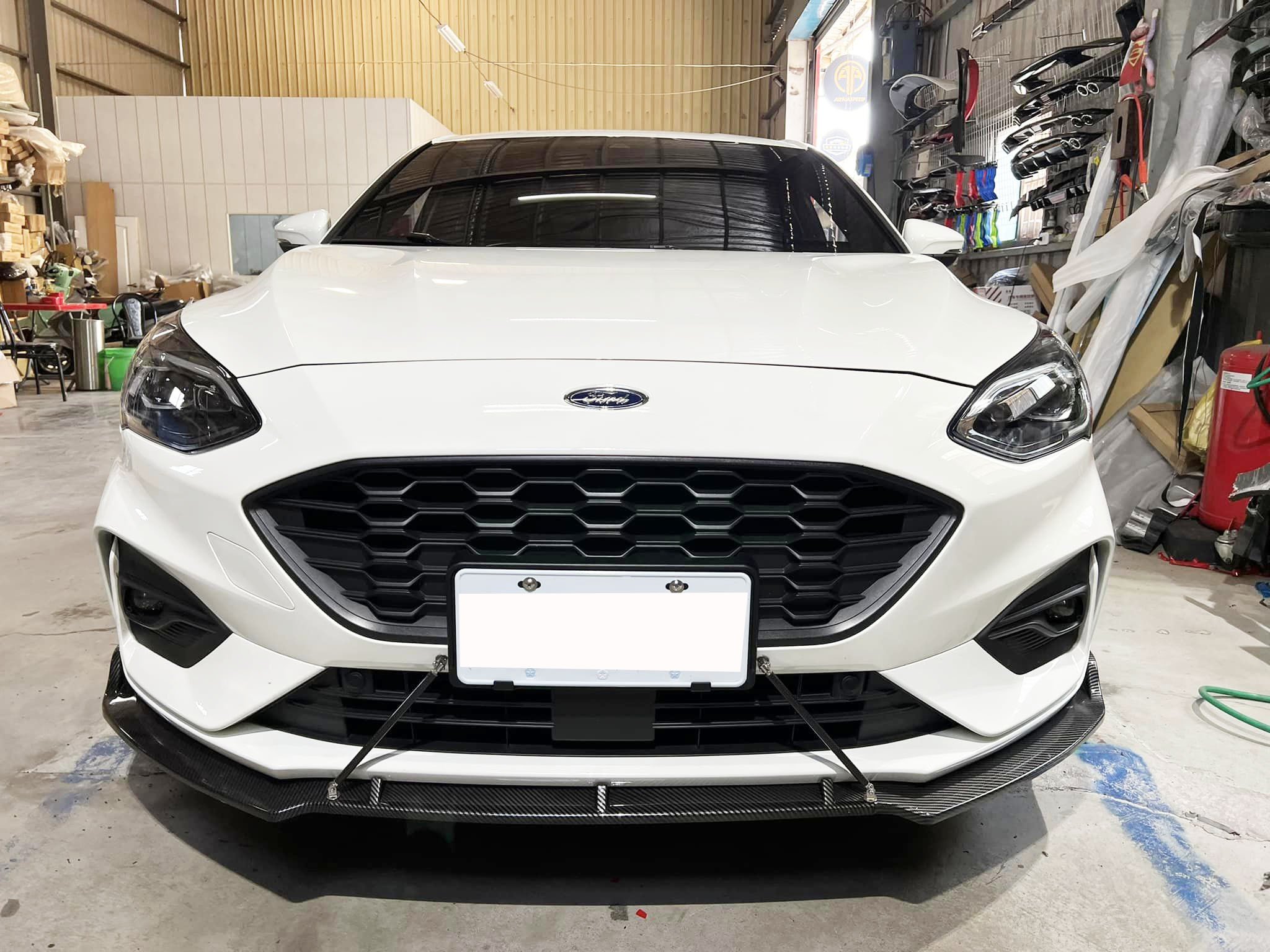 福特 FOCUS MK3 MK3.5 MK4 20cm 黑色 兩用型 鋁合金 黏貼式保桿 固定器 保桿裝飾 改裝拉桿