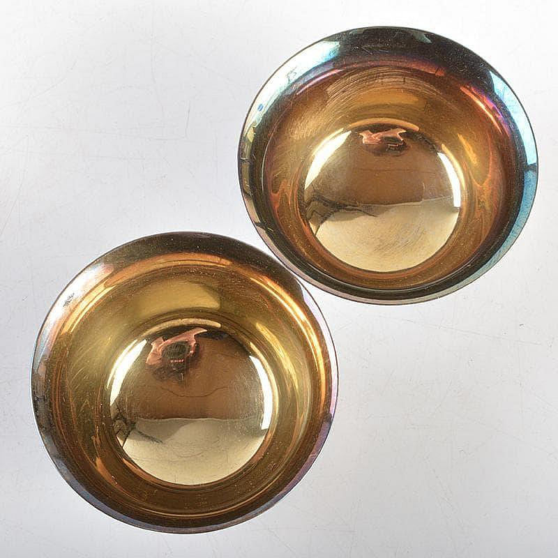 純銀製　文銘　銀盃　酒盃　2客　合計約32g　V　R5951 純銀製文銘銀盃酒盃2客合計約32gVR5951 | Yahoo拍賣