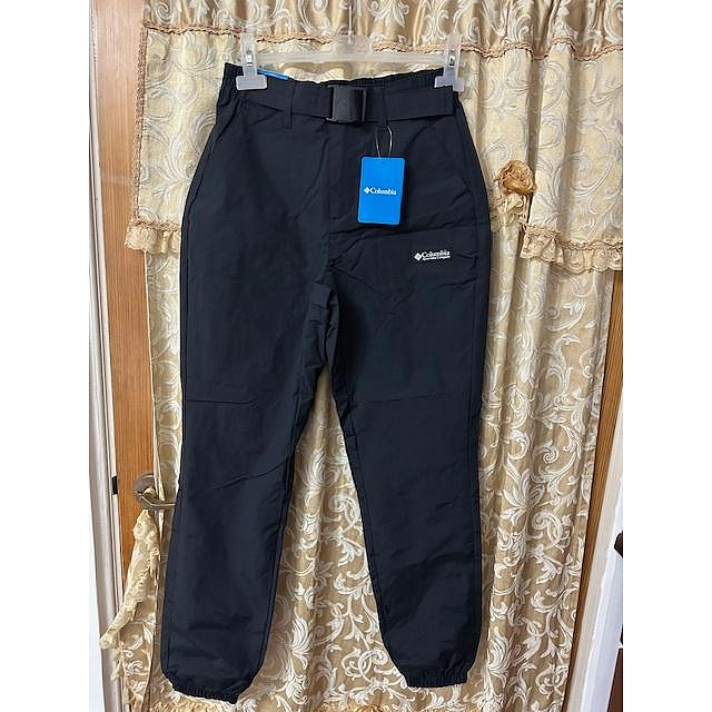 全新columbia wintertrainer woven pants女防風束口長褲雪褲xs黑色