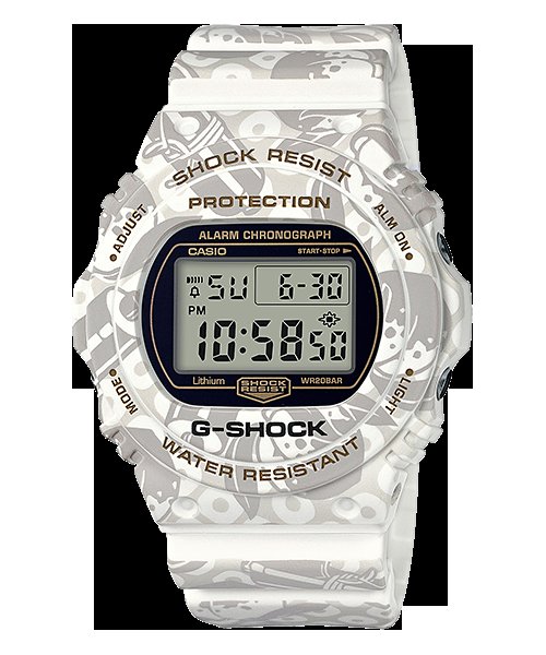 レア G-SHOCK 七福神 DW-5700SLG 寿老人 カシオ 白 腕時計 CASIO カシオ G-SHOCK 腕時計 DW-5700SLG-7JR 七福神 寿老人