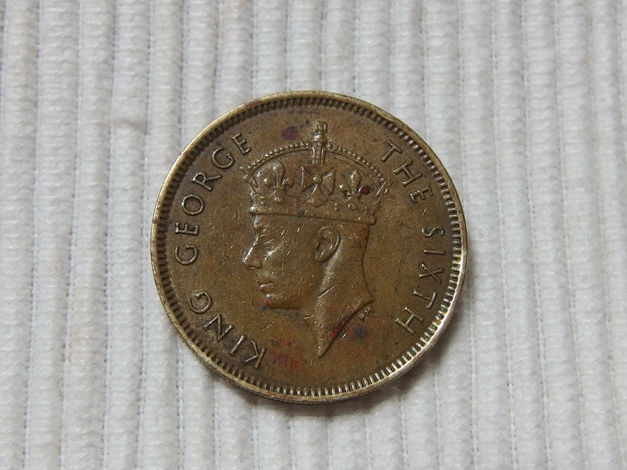 稀有香港1950年英王喬治六世一毫硬幣1枚. | Yahoo拍賣