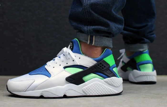 Nike Air Huarache Scream Green 2021 DD1068-100] MENS NIKE  display picture 1