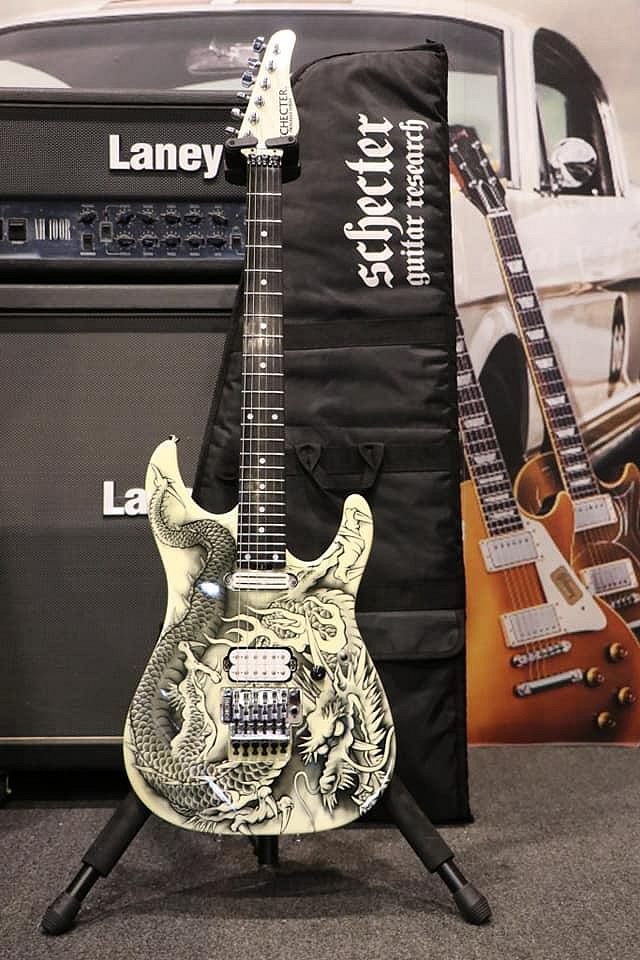 全新品收藏Schecter PA-ZK-T6 小林信一/本人親簽名/超絕吉他地獄訓練所