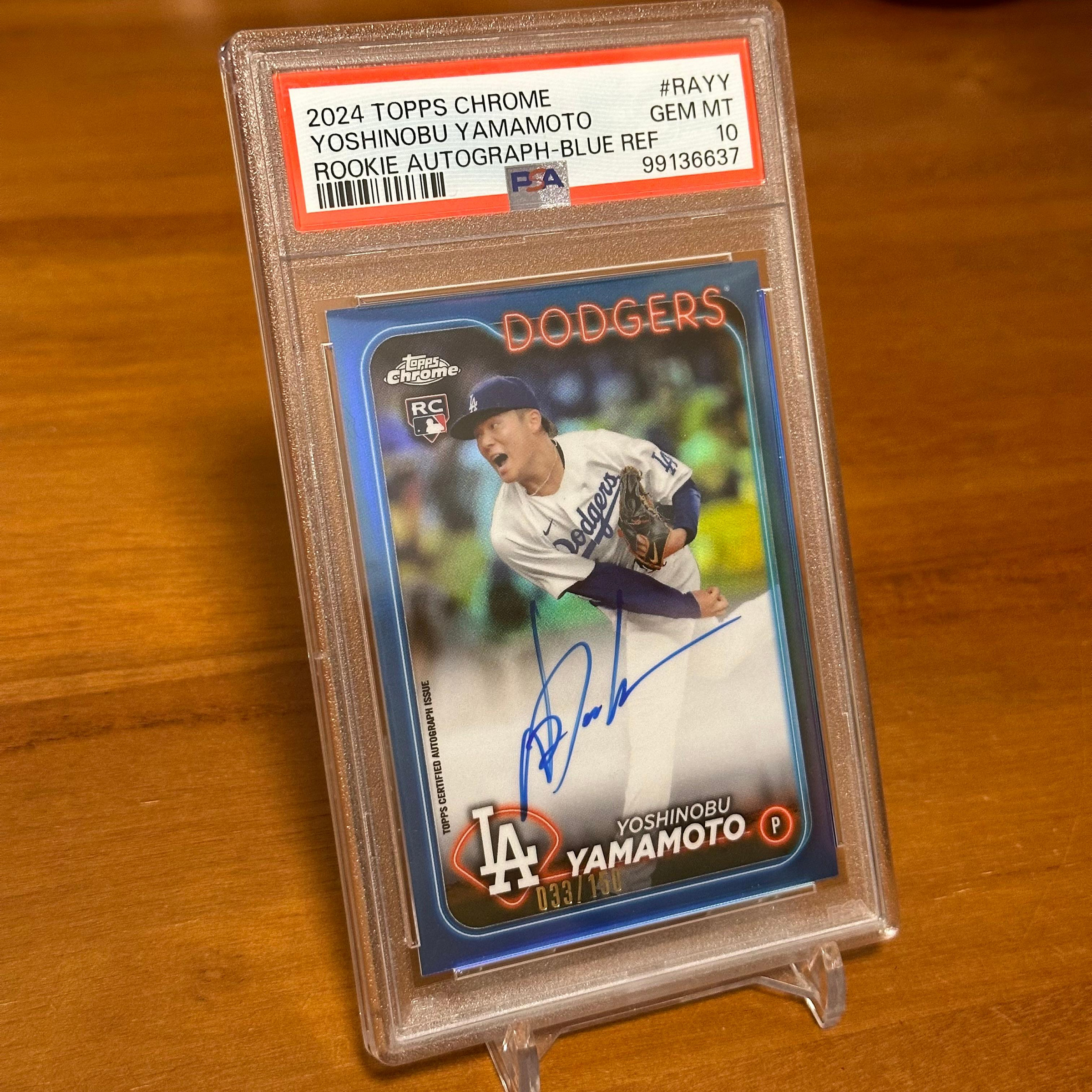 山本由伸　PSA10 美品　TOPPS CHROME 2021 初年度 山本由伸PSA10 美品TOPPS CHROME 2021 初年度