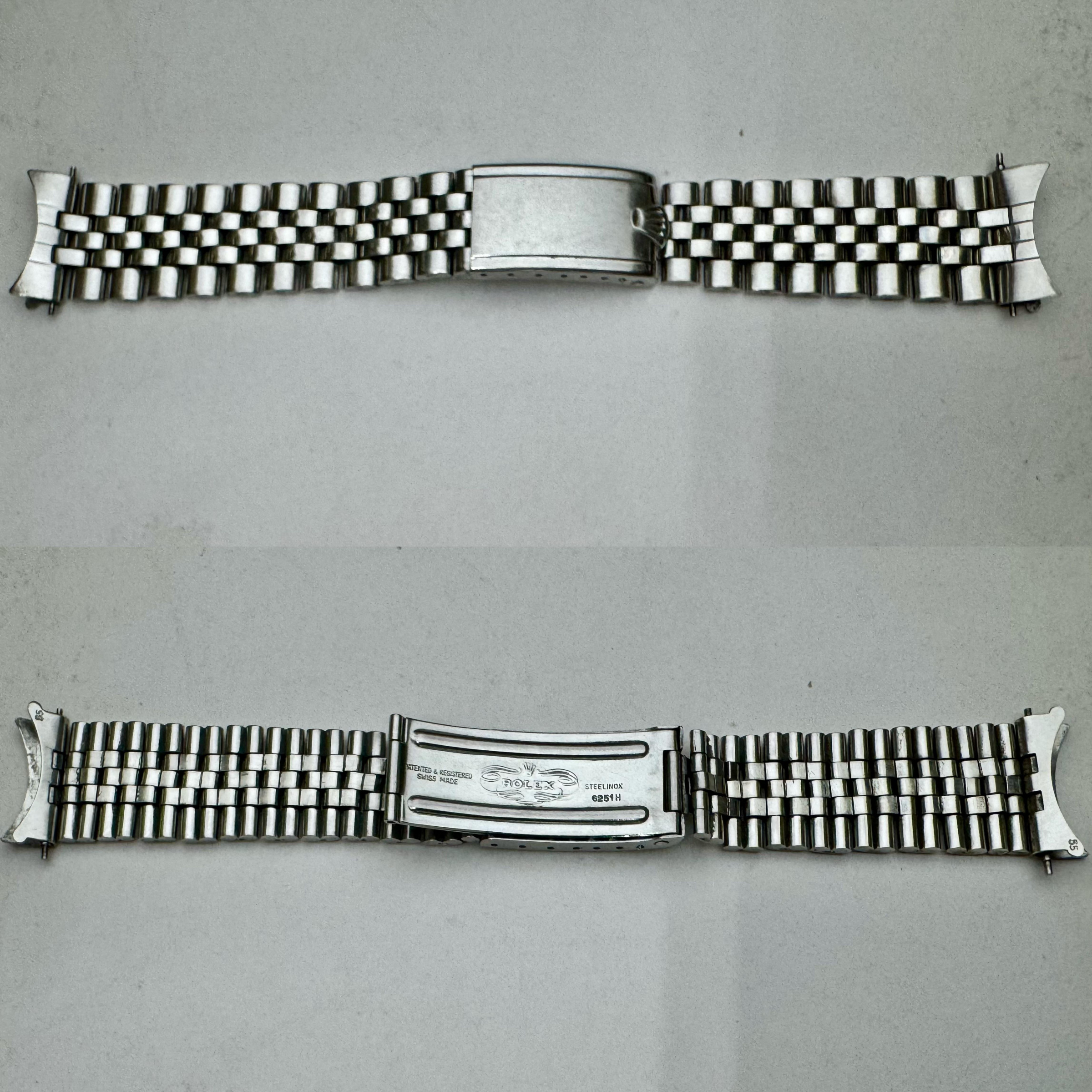勞力士 ROLEX 原裝漂亮 掃把頭 老卷帶 6251H/55 1970年 1601 1675 1603 1016 1625