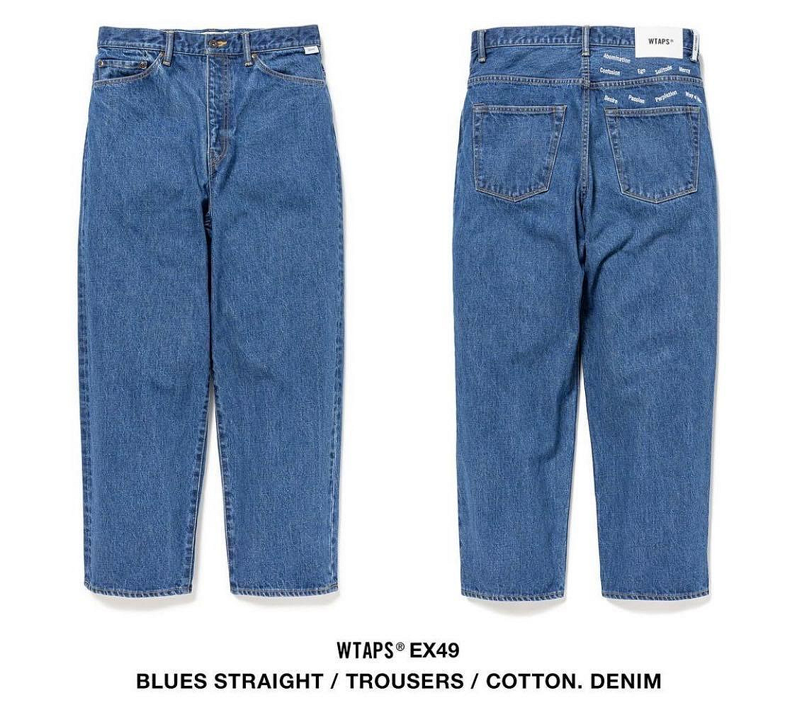 WTAPS 242WVDT-PTM02 BLUES STRAIGHT / TROUSERS / COTTON. DENIM