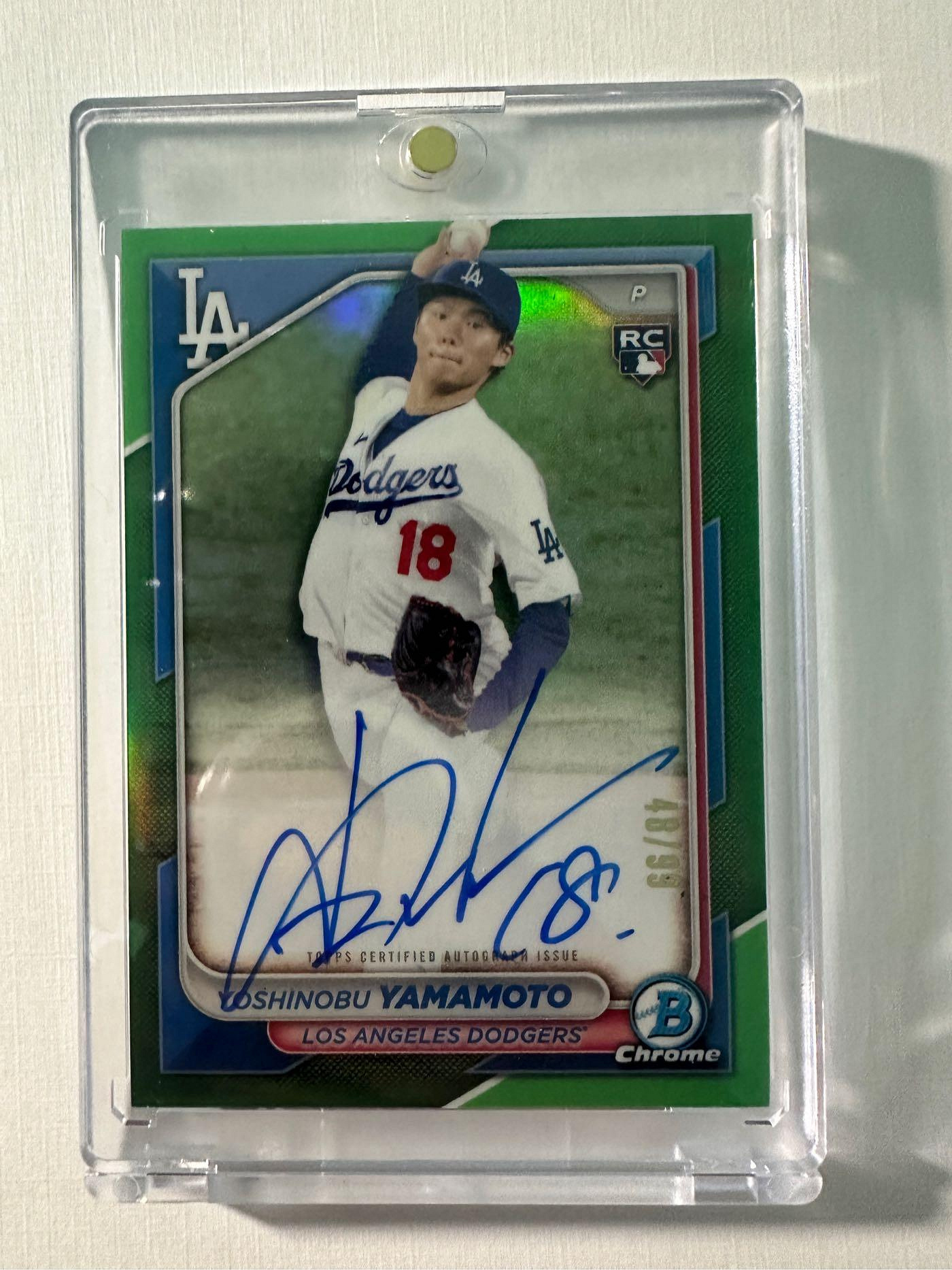 山本由伸 直筆サイン Topps series2 2024 ドジャース ルーキー Topps 0