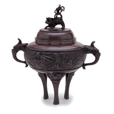 ☆　鋳銅製　龍地紋香炉　吉秀作　昭和レトロ　☆ 88b58f02-1768-4486-9862-