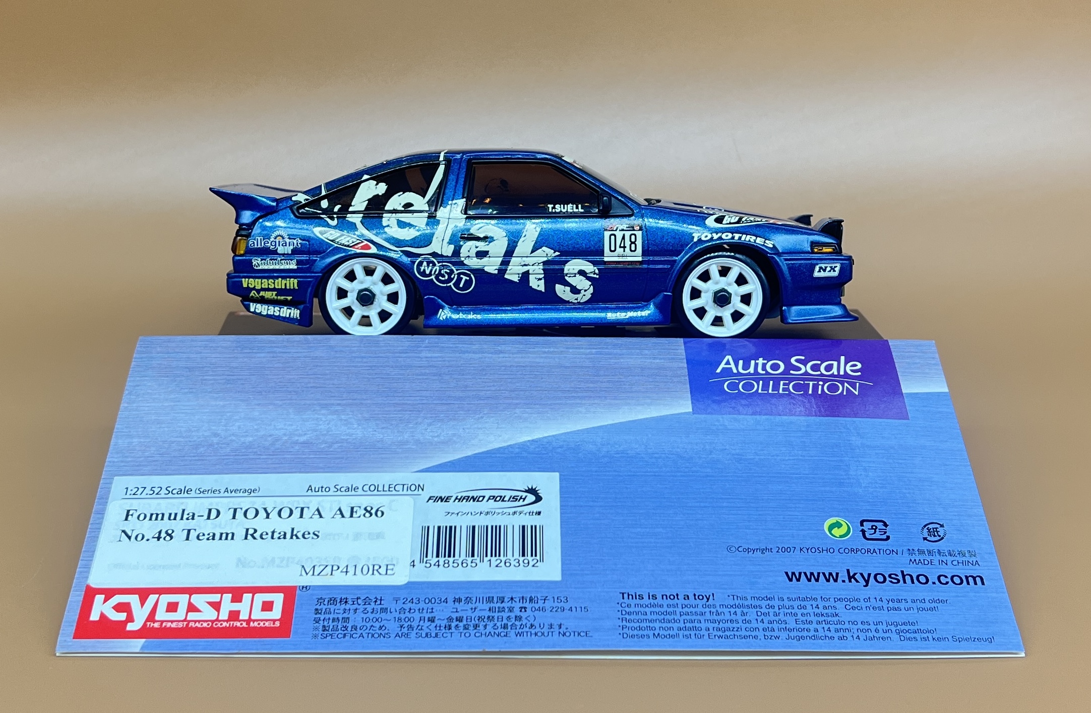 京商ミニッツ　フォーミュラ Dトヨタ AE86 No.48 チームリタックス 京商ミニッツ フォーミュラ Dトヨタ AE86 No.48 チームリ