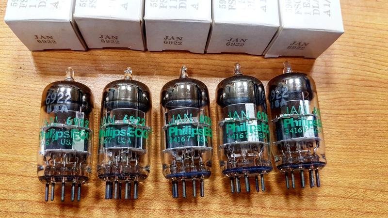 杰士音響】庫存新品真空管Philips 菲利浦JAN 6922，6DJ8軍規管，庫存量