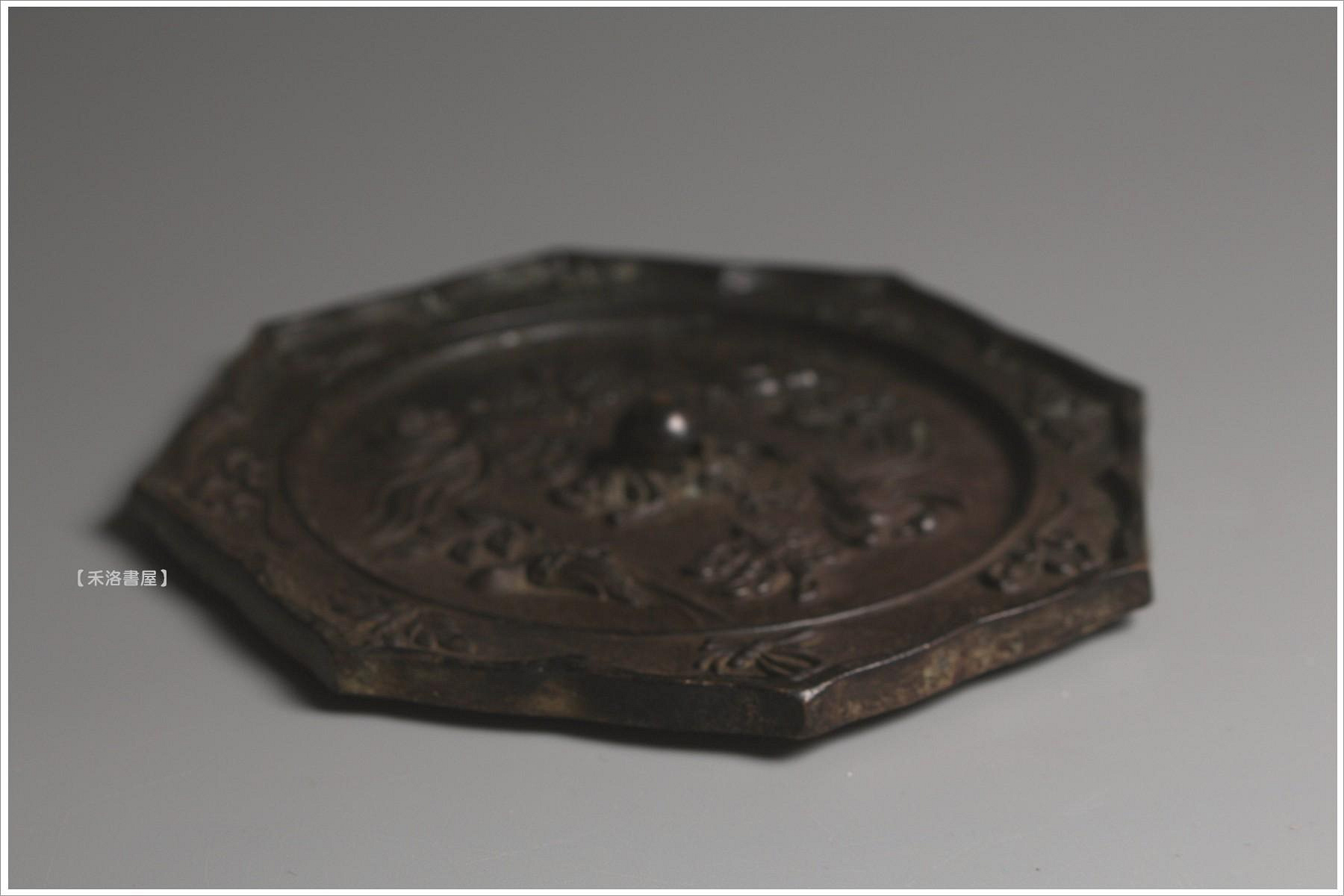 禾洛書屋】G.22 漢古青銅鏡(直徑12cm/厚1.5cm)可當紙鎮/收藏單品