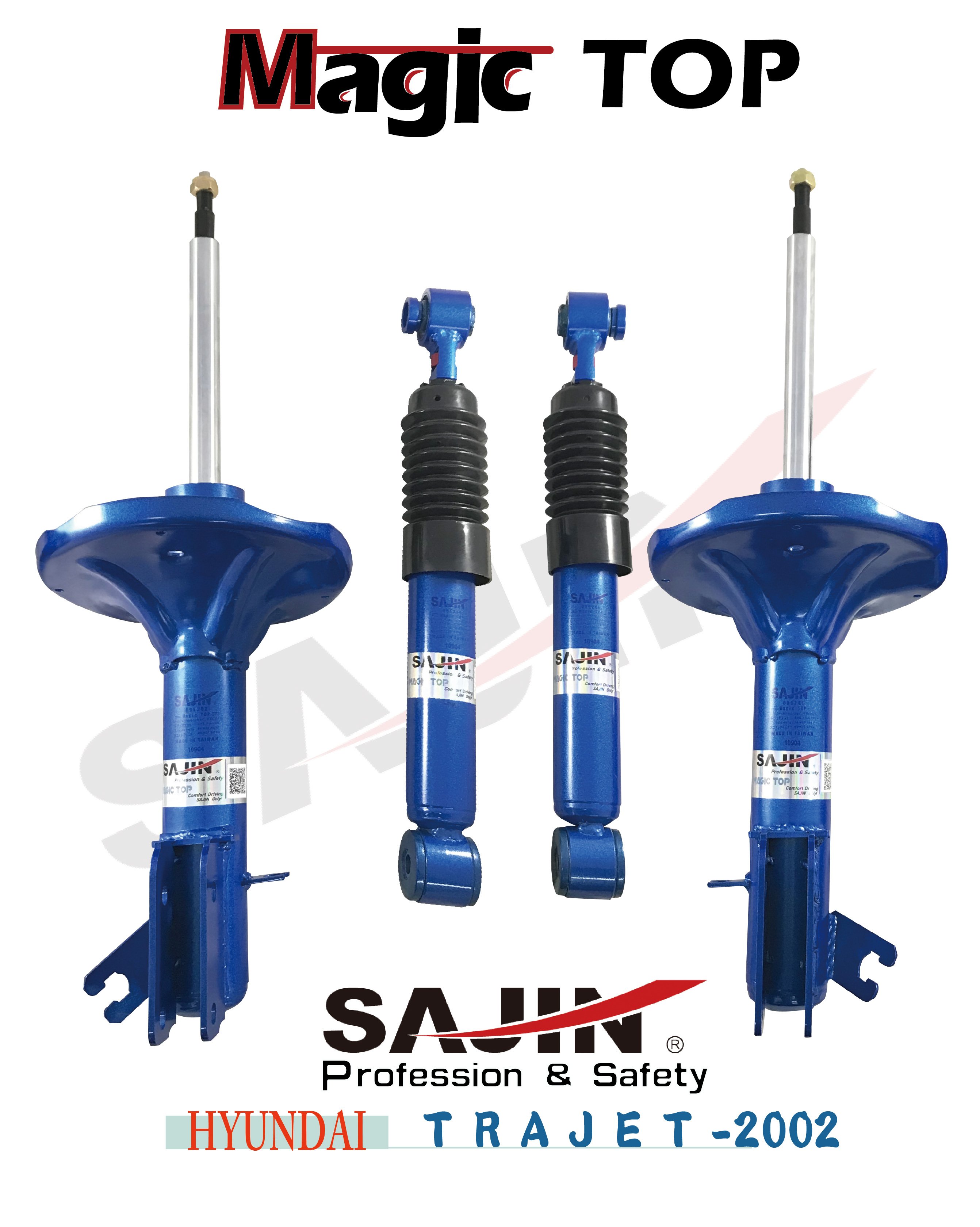 【SAJIN】客製化 HYUNDAI TRAJET -2002 Magic TOP 原廠型阻尼可調改裝避震器