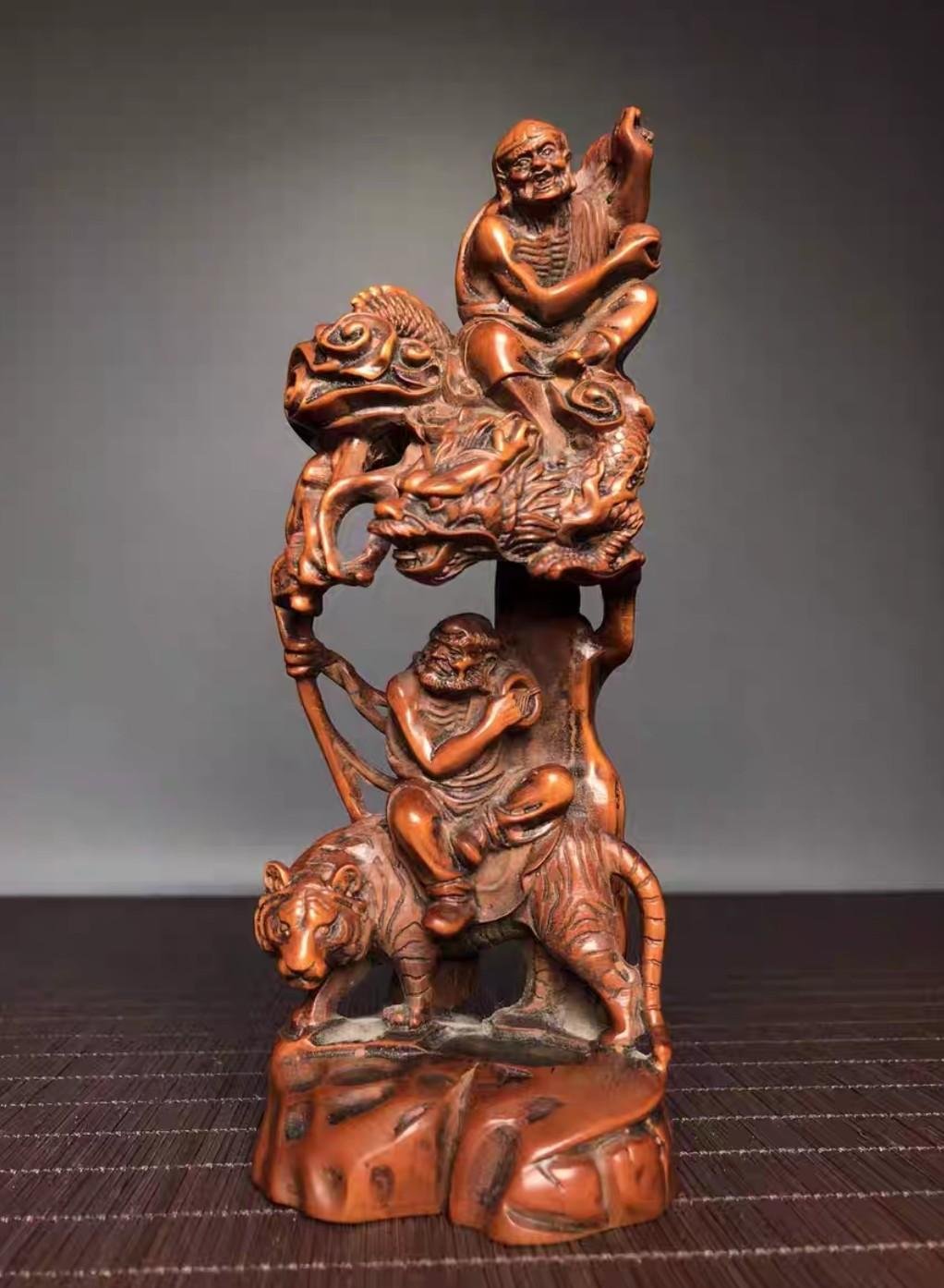 中国製置物 彫刻十八羅漢 【公式通販】