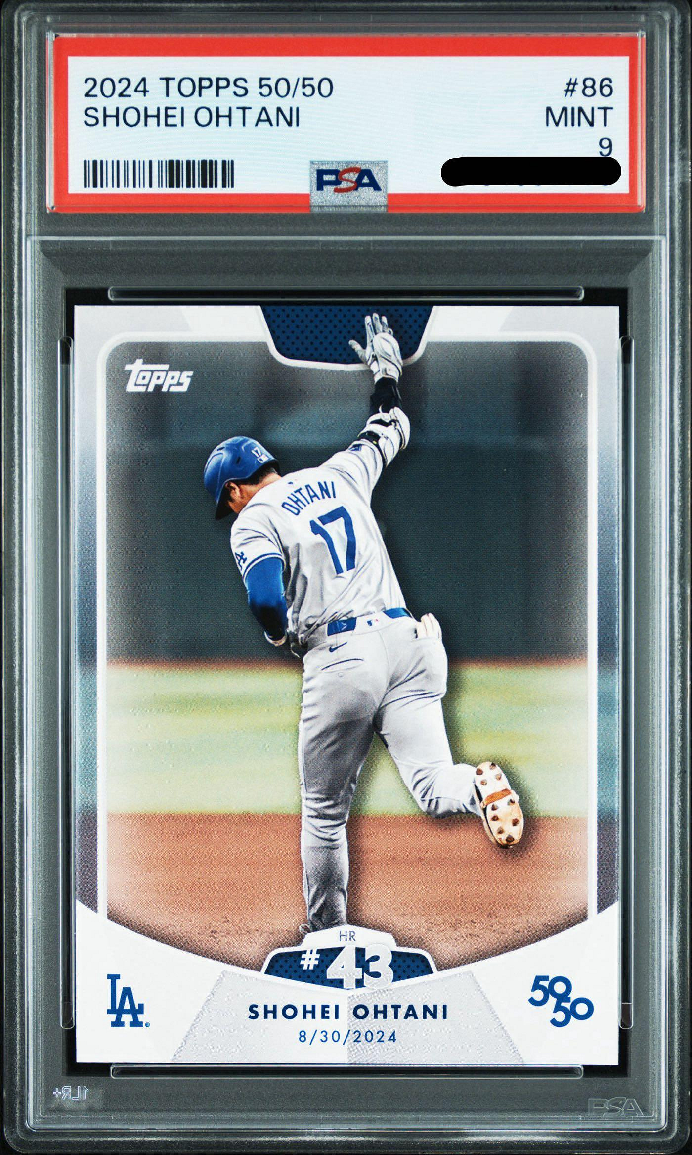 PSA9 2024 TOPPS 50/50 SHOHEI OHTANI 大谷翔平#86 SHOHEI OHTANI Los 