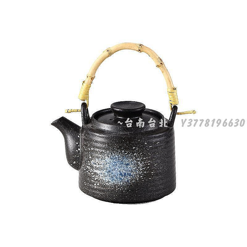 提梁壺日式復古陶瓷泡精選茶壺茶具家用套裝水杯壽司料理店商用茶壺