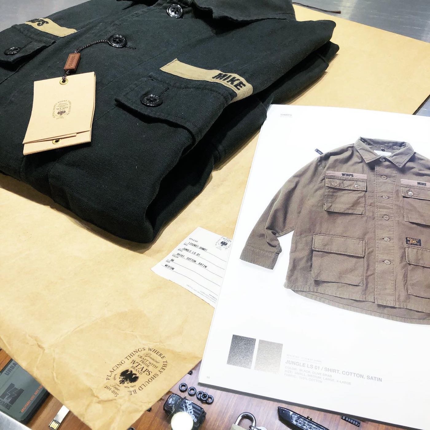JUNGLE LS 01 /SHIRT. COTTON. SATIN wtaps 【公式通販】