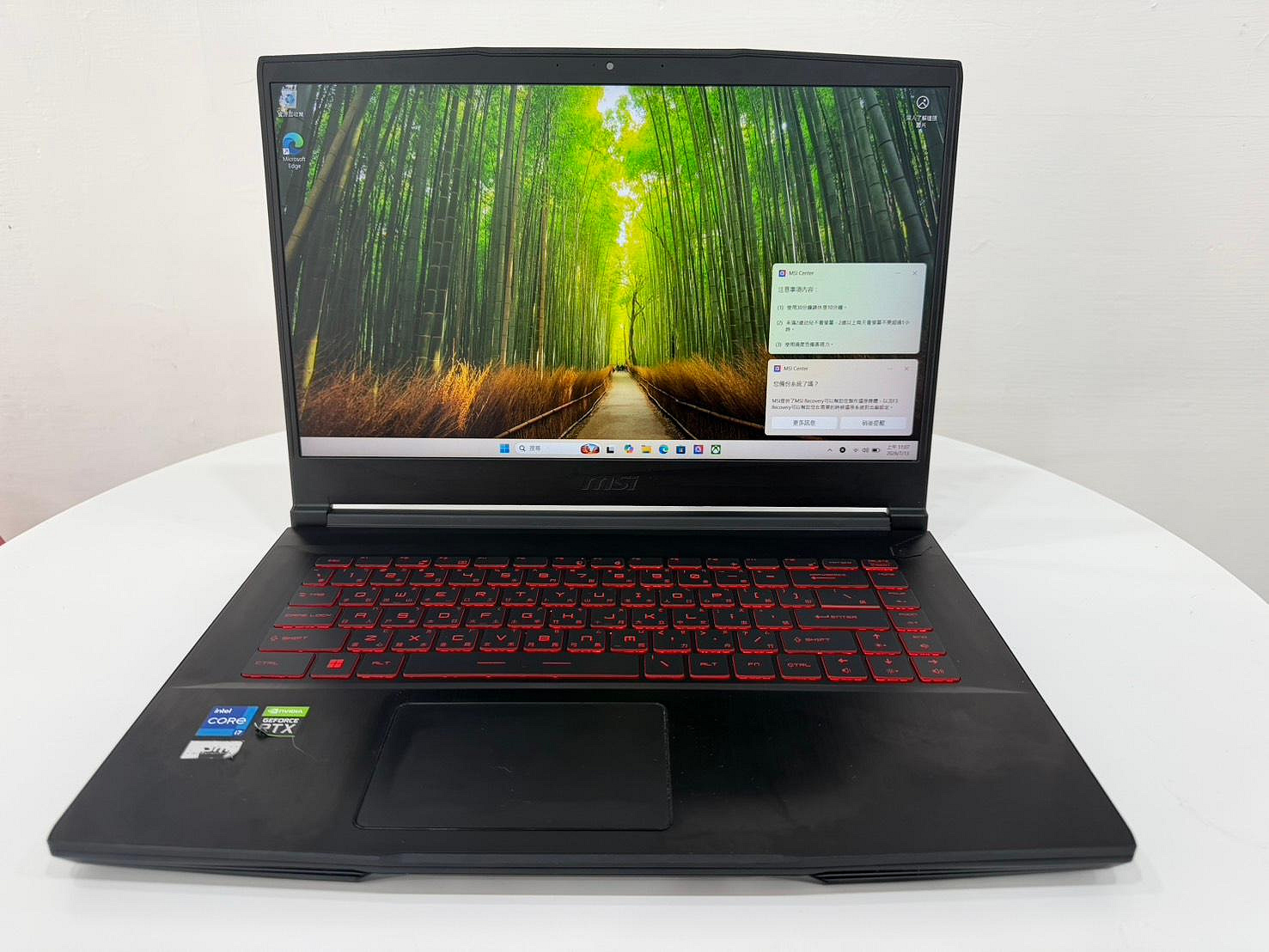【艾爾巴二手】MSI GF63 11UC-826TW i7-11800H/24+512G黑 #二手筆電#新竹店44792