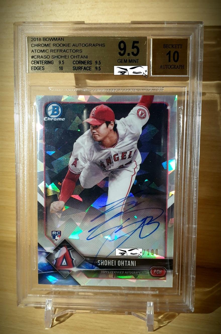 Topps 2018 Bowman Chrome　RC　ルーキー　大谷翔平 鑑定済!! 大谷翔平 MLB ルーキーカード topps Bowman chrome 2018 #1