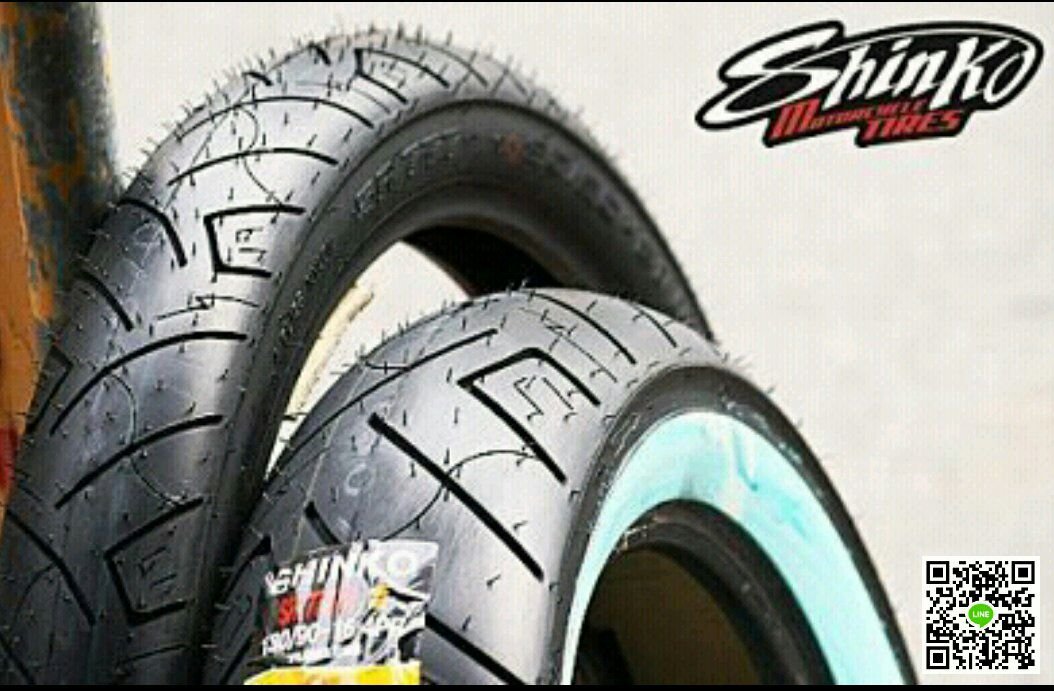 (輪胎王)日本SHINKO 白邊胎 SR777 W/W 130/70-18 +160/70-17 哈雷胎