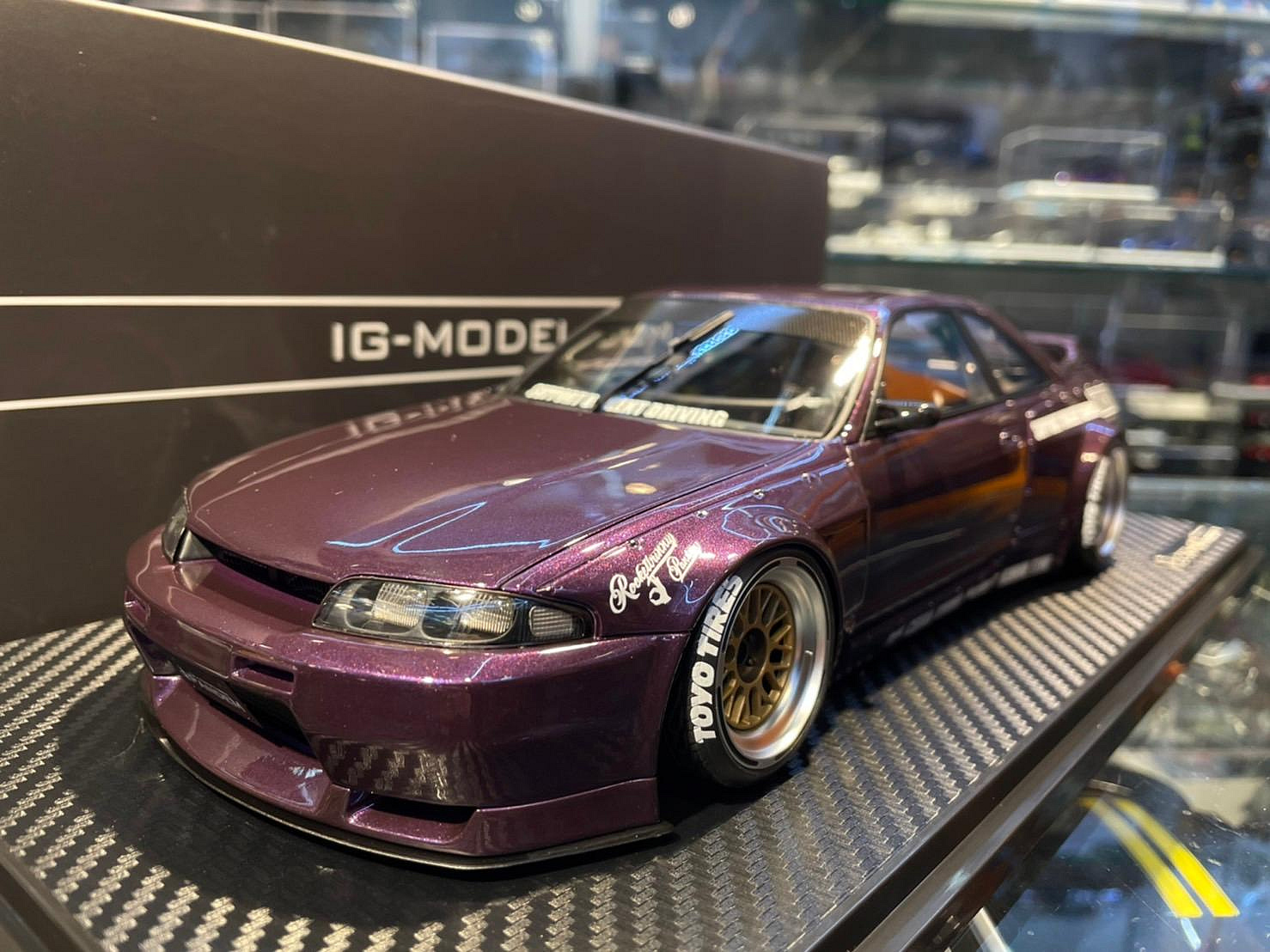 ミニカー　1/18 PANDEM GT-R BCNR33(パープル) [IG3032] Amazon | イグニッションモデル 1/18 パンデム GT-R (BCNR33