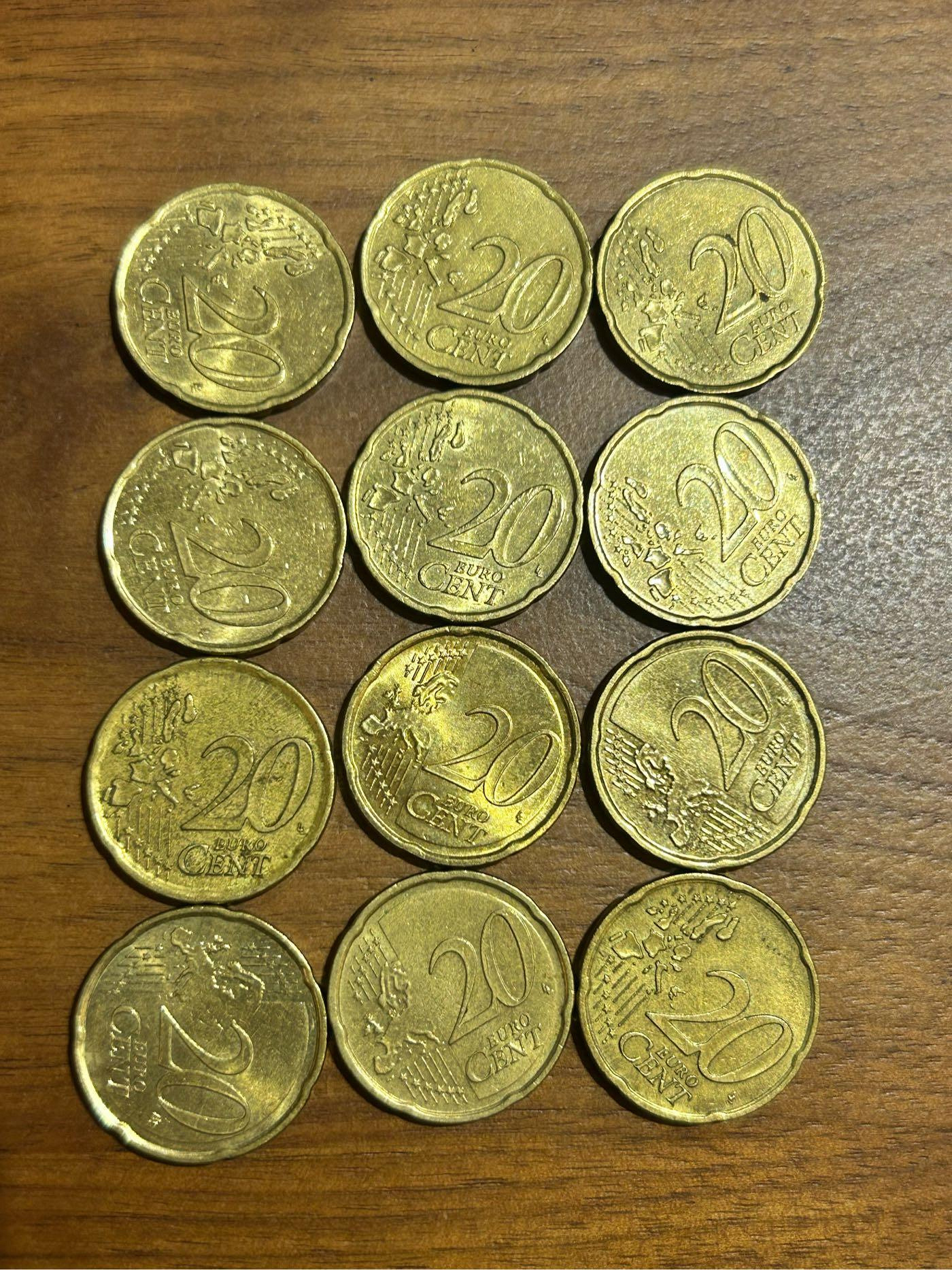 H2Shop】歐洲歐盟歐元Euro 20分20cent 1999-2016年銅幣紀念幣硬幣錢幣| Yahoo拍賣