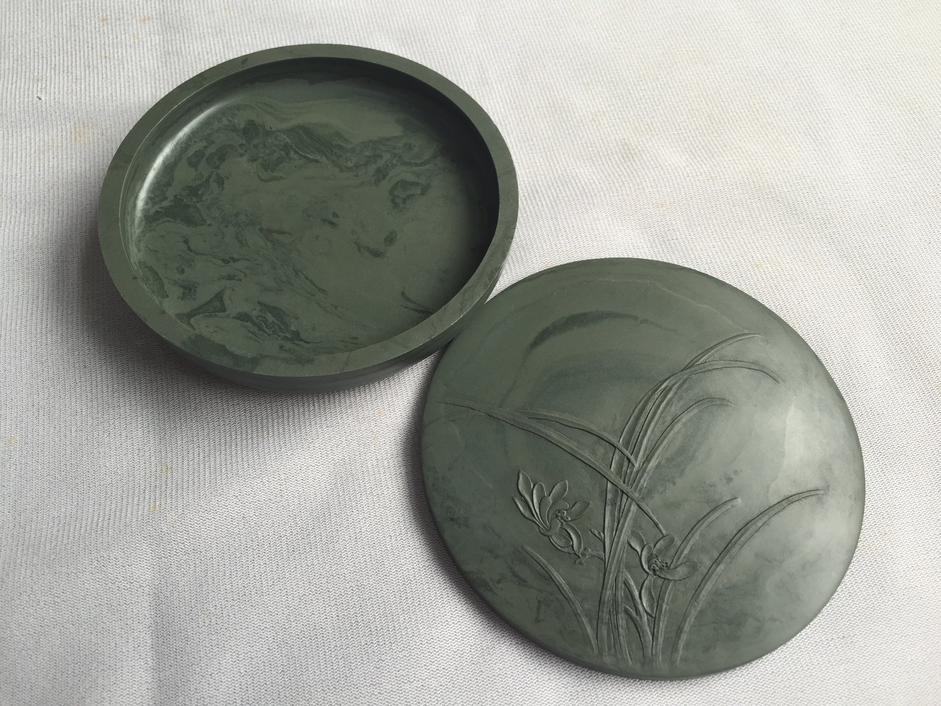 処分価格 旧坑老坑端渓水巌硯「井田硯」 氷紋・銀線・