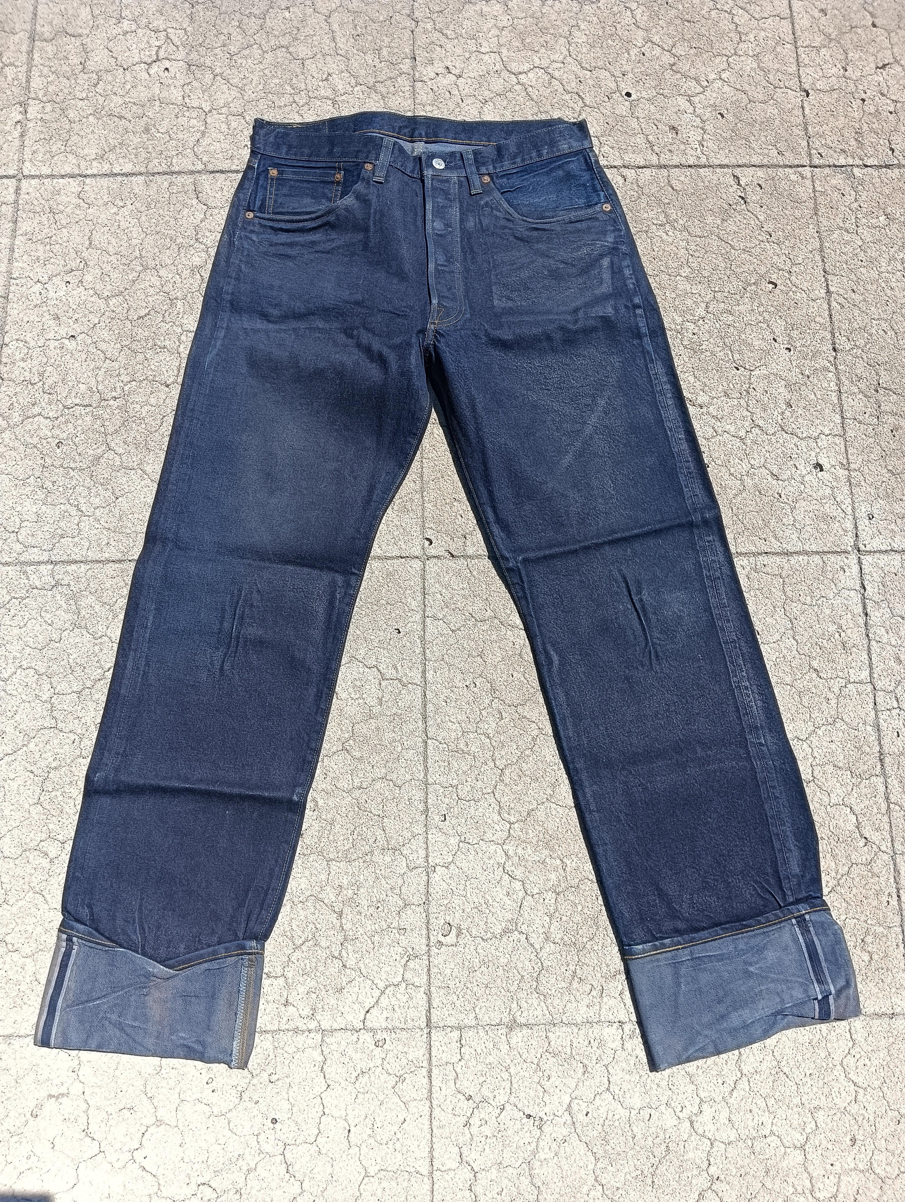 リーバイス Levi's 501 w34 濃紺 ジーンズ 色落ち少な目