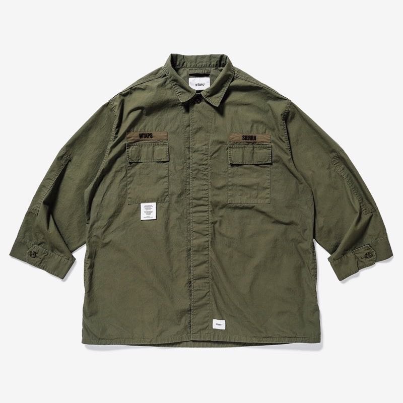 Wtaps design guardian jacket cotton ripstop 軍綠長版外套| Yahoo拍賣