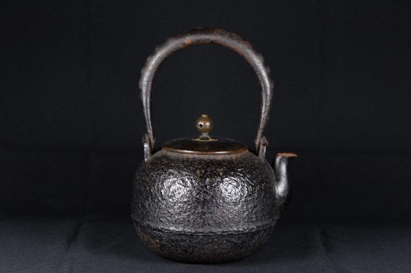 2113e 時代 茶道具 大日本釜師長 名越昌晴 造 銅蓋 鉄瓶 / 煎茶道具 Yahoo!