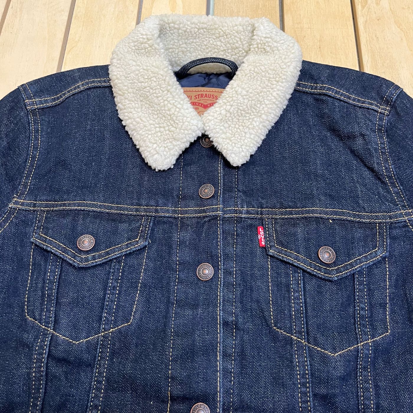 近全新 Levi's Levis 舖棉 牛仔外套 單寧刷毛夾克