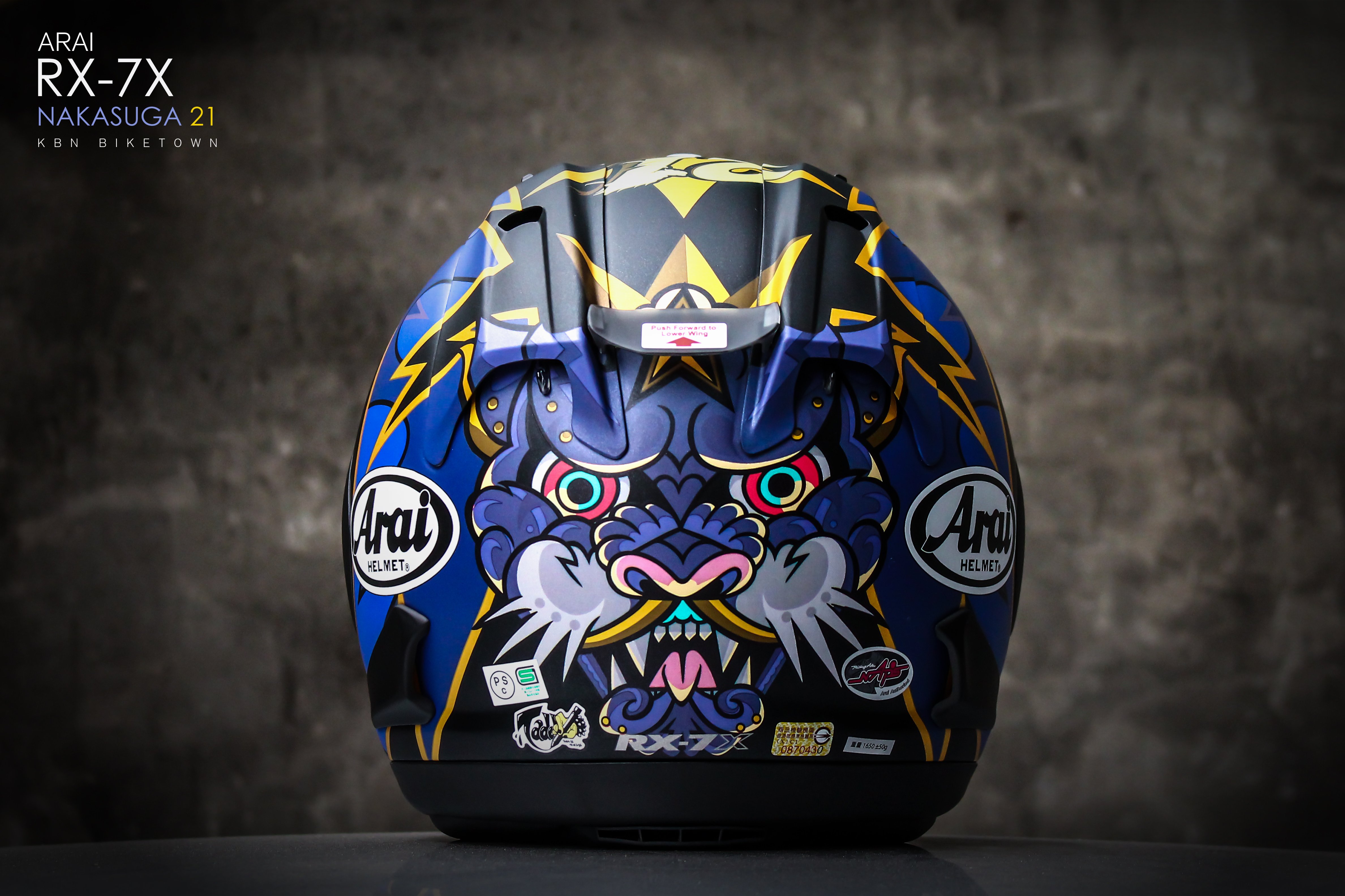 ☆KBN☆鐵馬堂日本Arai RX-7X NAKASUGA 21 中須賀克行大眼睛全罩安全帽