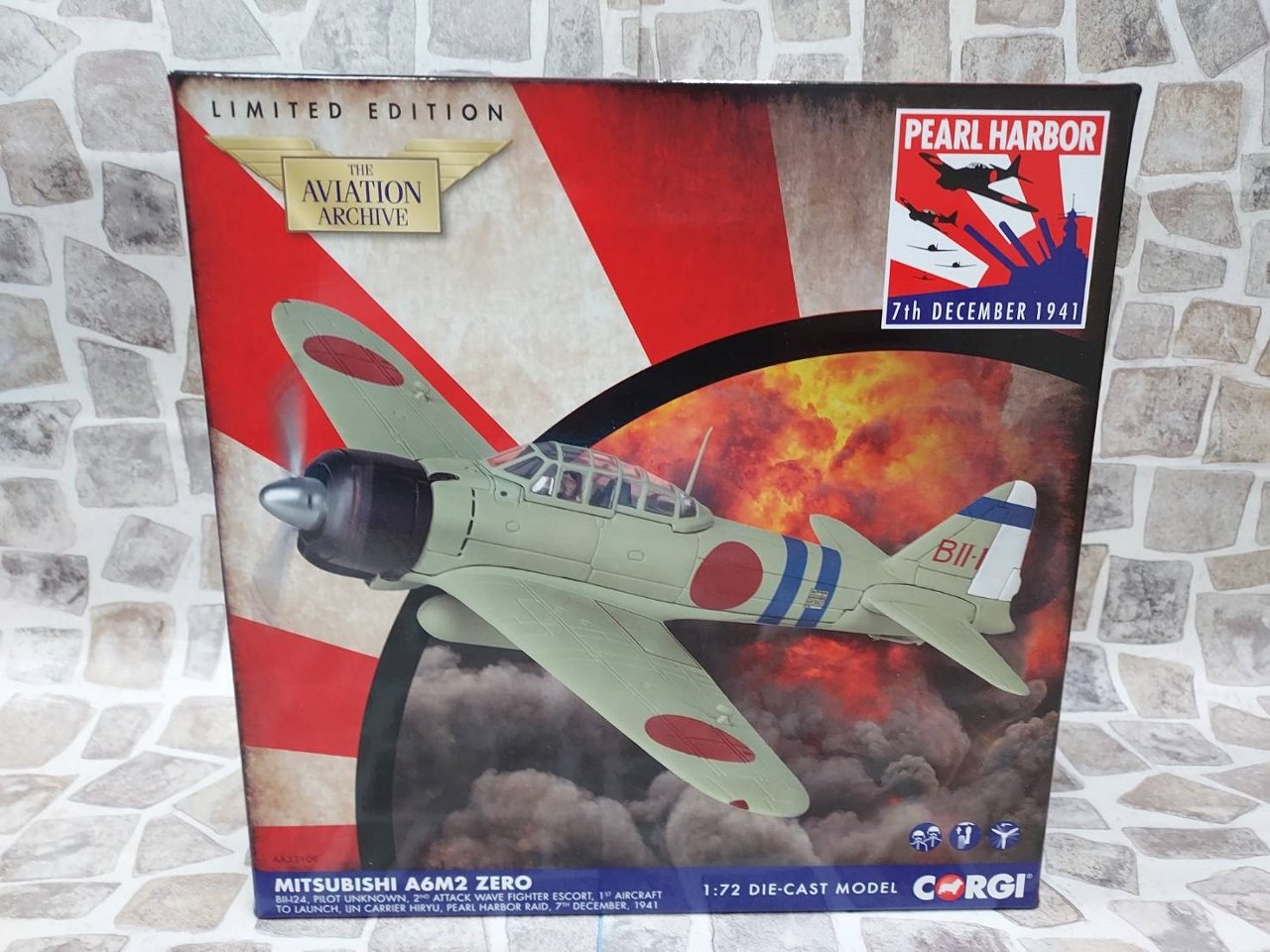 宗鑫1/72 Corgi AA33109 三菱零戰21型大日本帝國海軍塗裝珍珠港