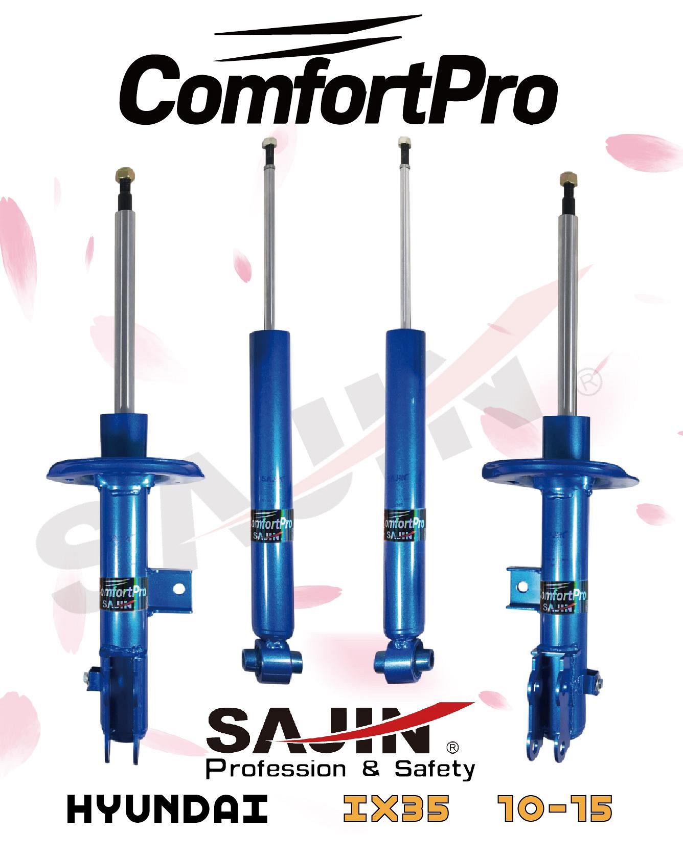 【SAJIN】客製品-HYUNDAI IX35 10-15/ ComfortPro 原廠型舒適版避震器