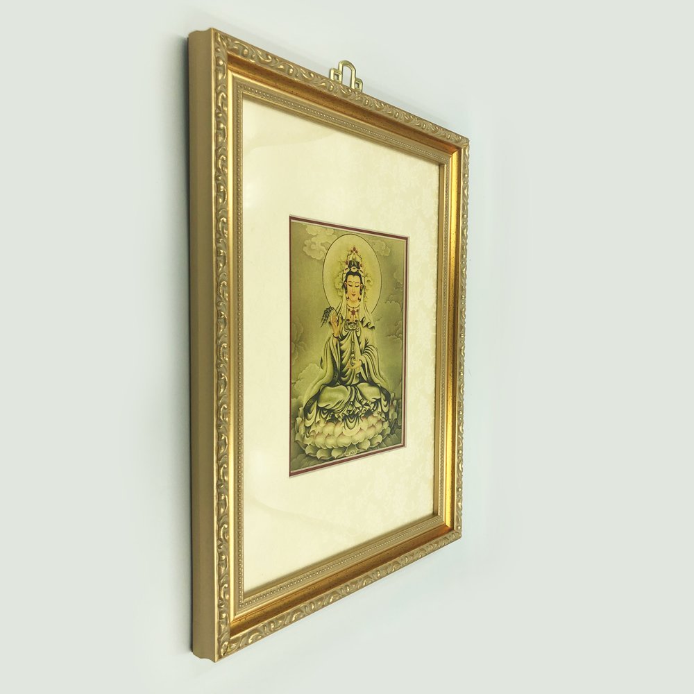 【美品】観世音菩薩 掛軸 仙涯　約181✕54cm 共箱付 美品】観世音菩薩 掛軸 仙涯 約181✕54cm 共箱付 bz-0074-