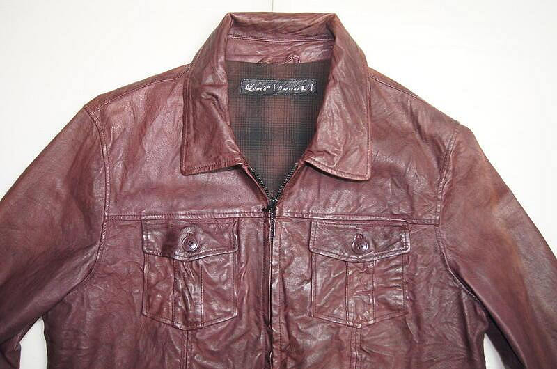 現貨【原價2萬L號】美國LEVIS CAPITAL E Leather Jacket 咖啡色仿舊水洗牛皮翻領騎士皮衣夾克