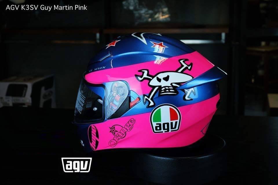 K3 Sv Pink Agv Helmet HELM AGV K3SV ROSSI VALENCIA 2003 AGV K3-SV