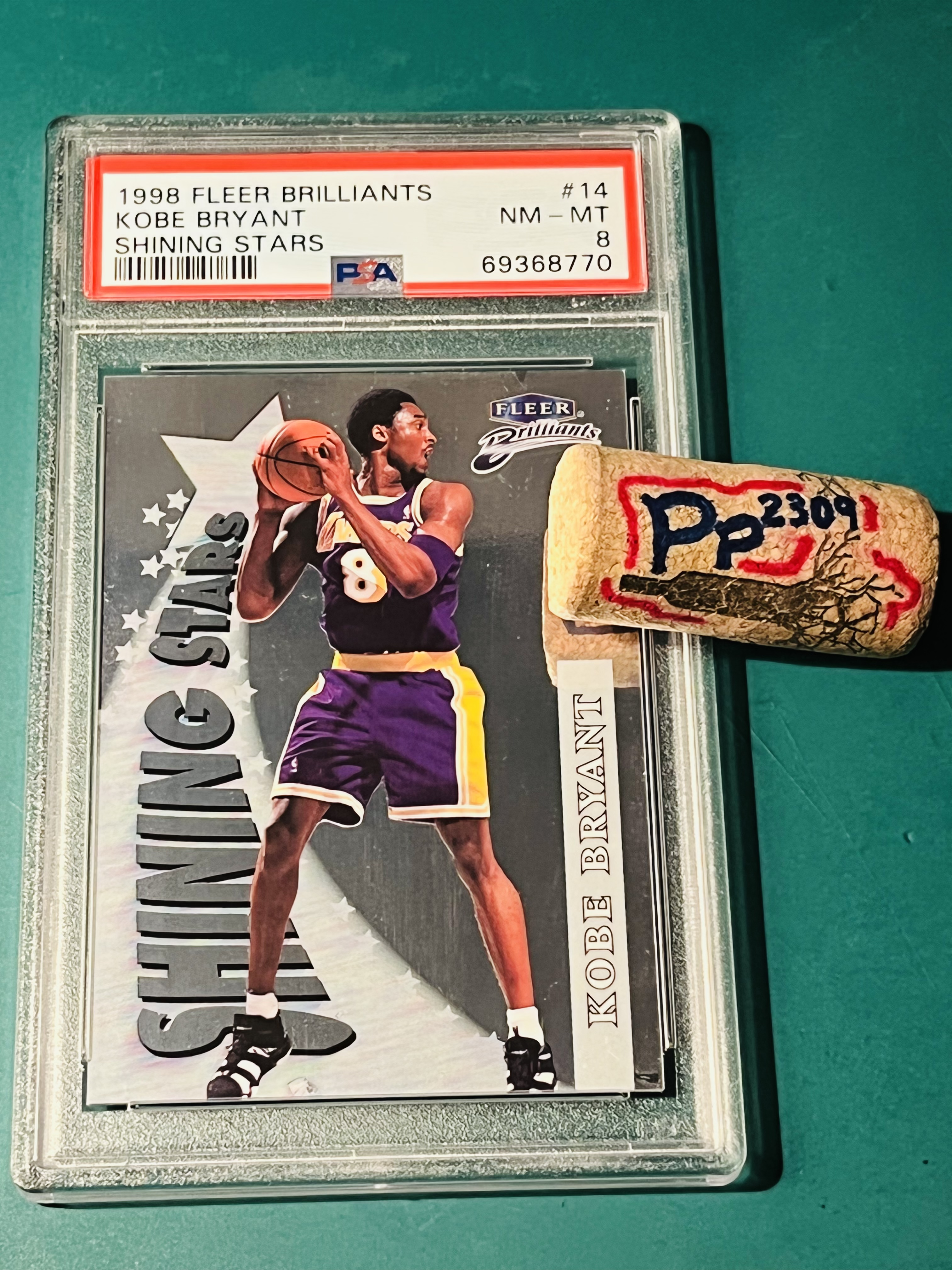 742) 98-99 FLEER Brilliants PSA 8 Kobe Bryant SHINING STARS 