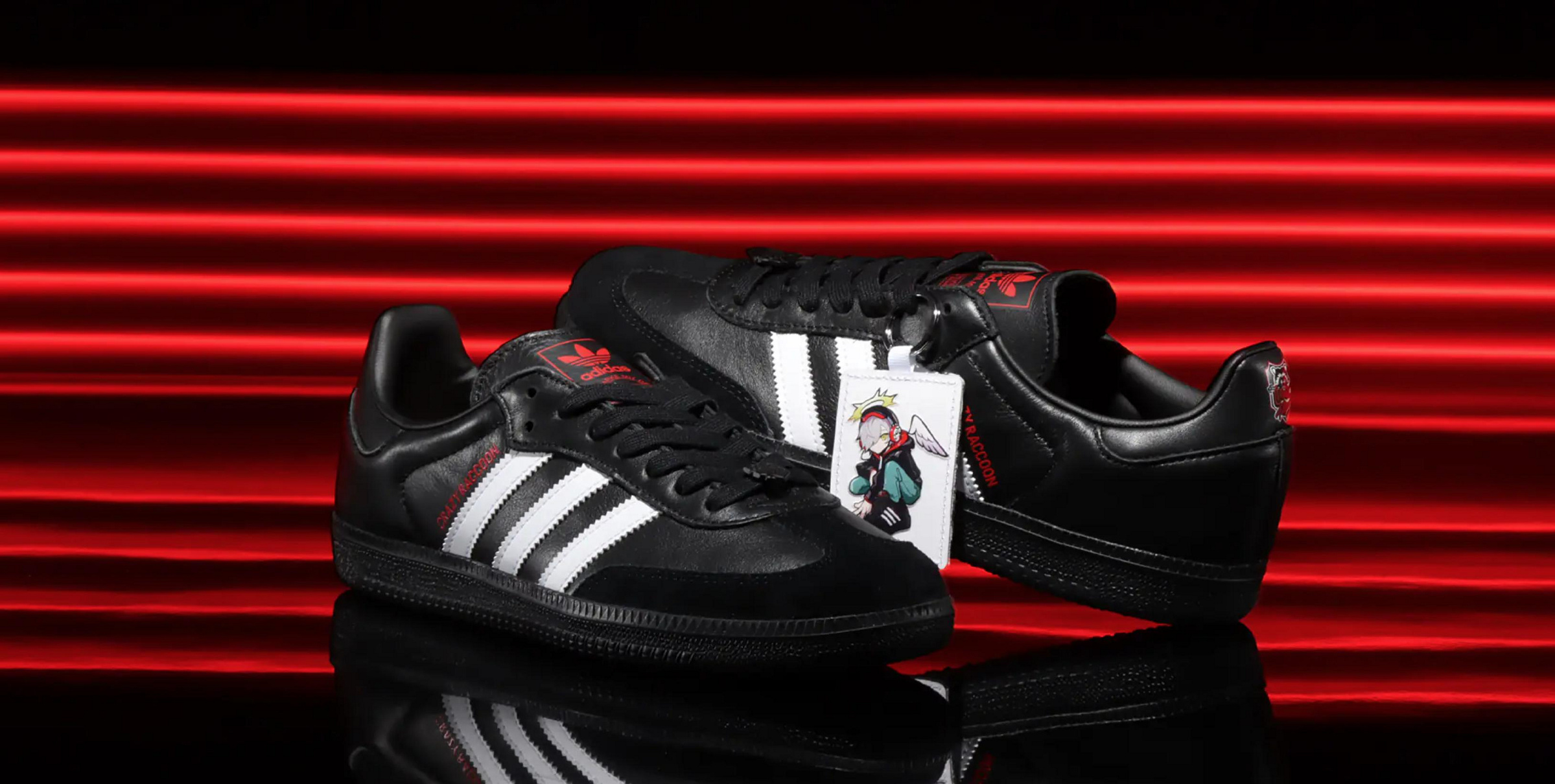 日本限定adidas SAMBA ATMOS X CRAZY RACCOON 聯名款。太陽選物