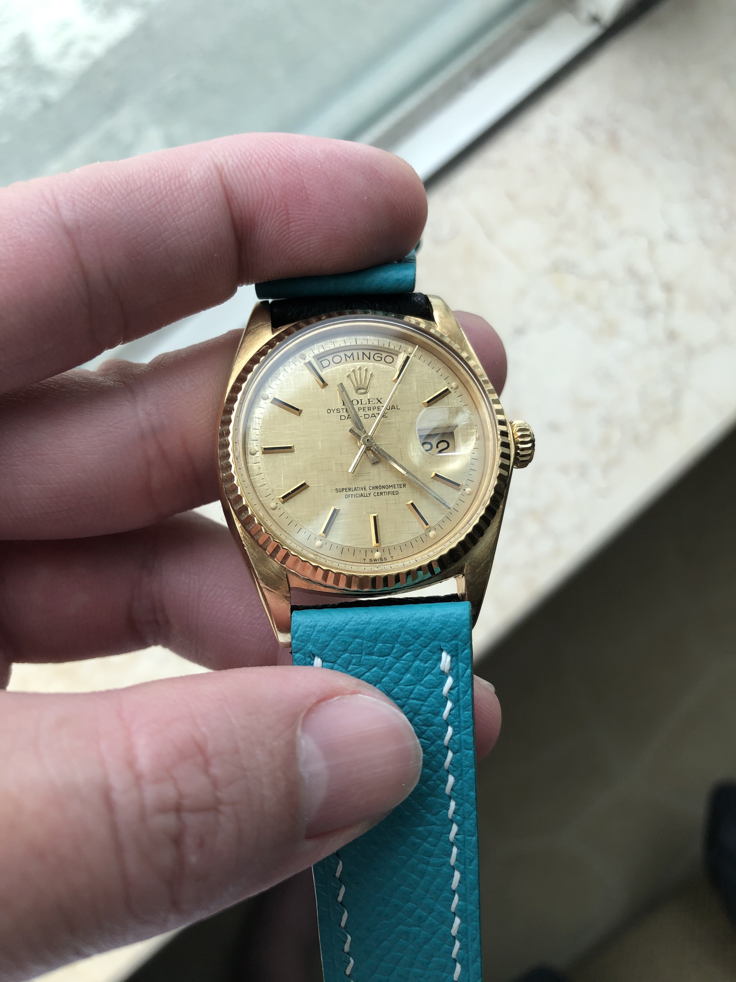 勞力士 20X18 1803 118238 18038 128238 用 愛馬仕紋皮錶帶