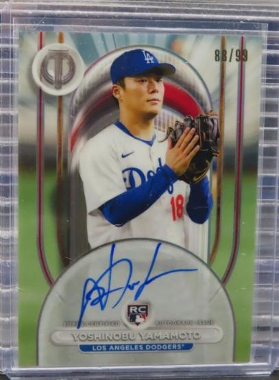 2024 Topps Yoshinobu Yamamoto 山本由伸卡面簽名Auto Auto RC/99 