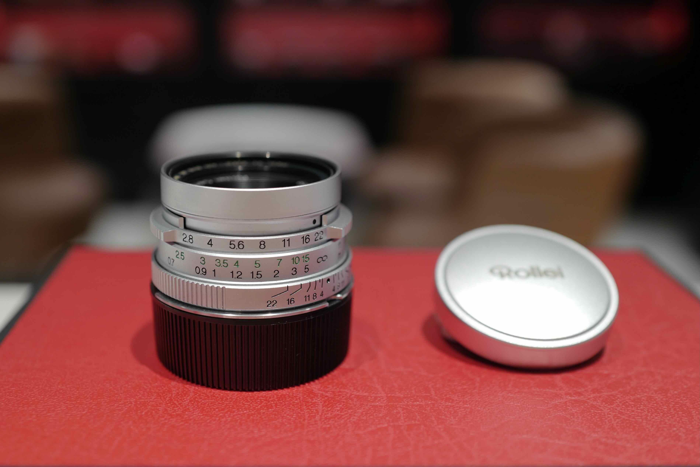 Rollei Sonnar 40mm F2.8 HFT L39 L/Mリング付き 日光徠卡】Rollei 40mm f2.8 Sonnar HFT ( L39 / LTM + M 轉接環) 二手