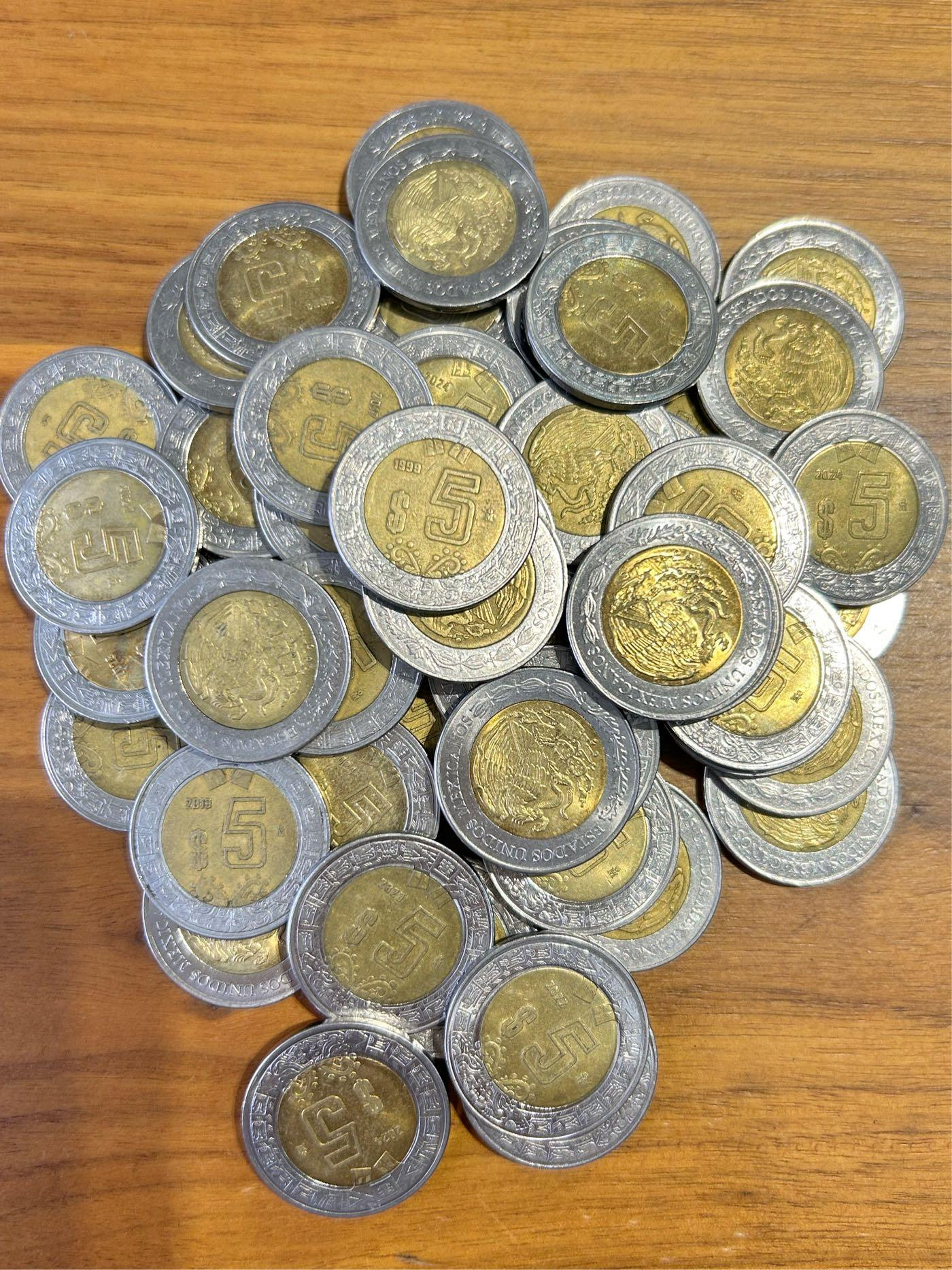 H2Shop】墨西哥Mexico 5元5比索披索Pesos 1999-2025年鷹圖案雙色幣錢幣