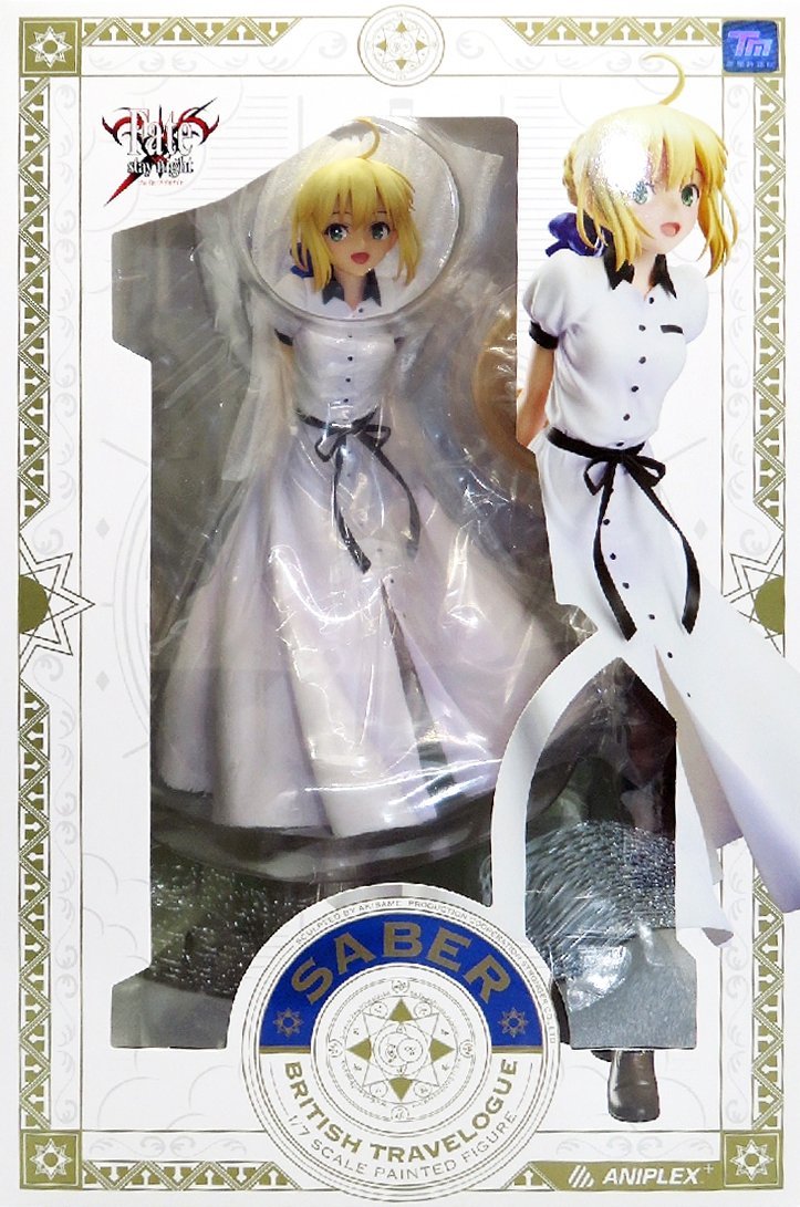 日本正版ANIPLEX Fate/stay night SABER 英國紀行1/7 公仔模型日本代購