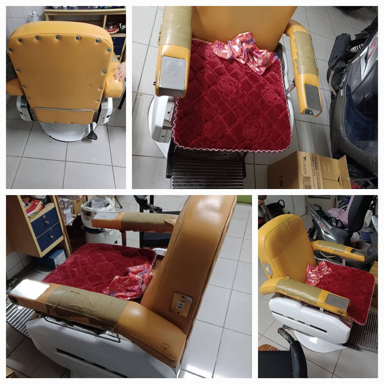 傳統理髮椅美髮椅剪髮椅二手需自取，在台中南區| Yahoo拍賣