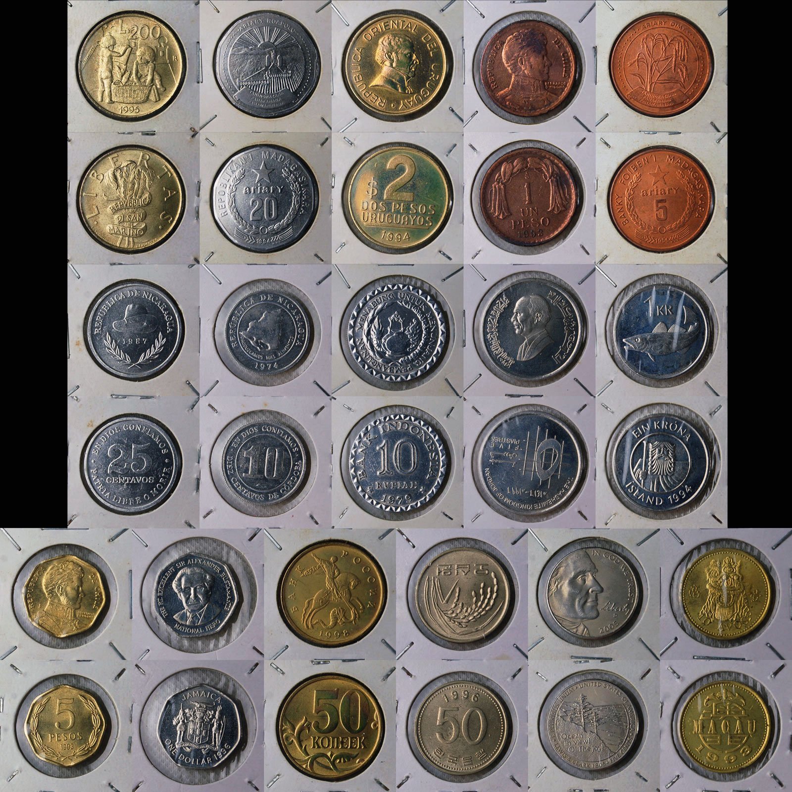 世界各國錢幣共16枚一起標(近全新) 【A2143】 | Yahoo拍賣