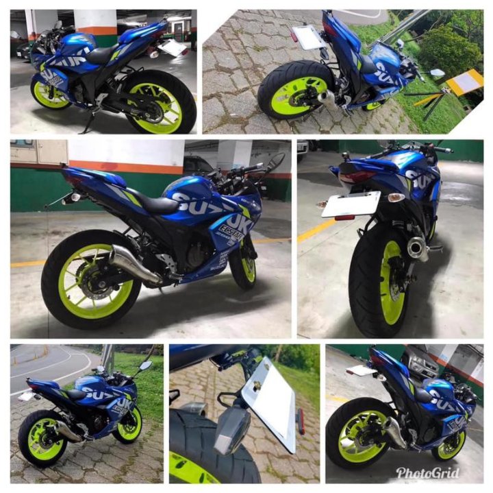 【R.S MOTO】 鬍鬚牌 SUZUKI GIXXER SF250 短牌架 後牌架 大牌架 直上原廠方向燈 MIT